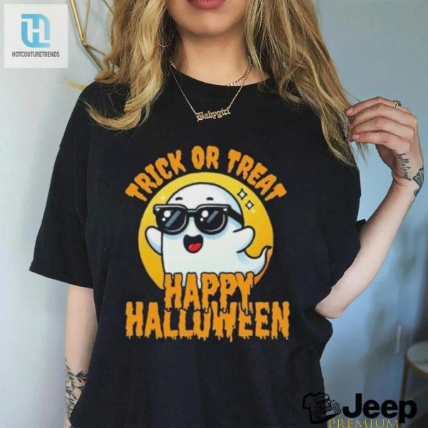 Official Trick Or Treat Halloween Spooky Ghost Moon Shirt hotcouturetrends 1 3