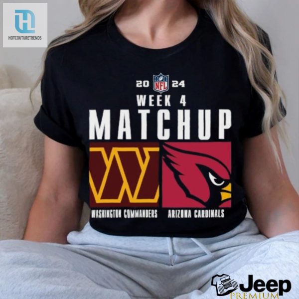 Official Washington Commanders Vs Arizona Cardinals 2024 Nfl Week 4 Matchup T Shirt hotcouturetrends 1