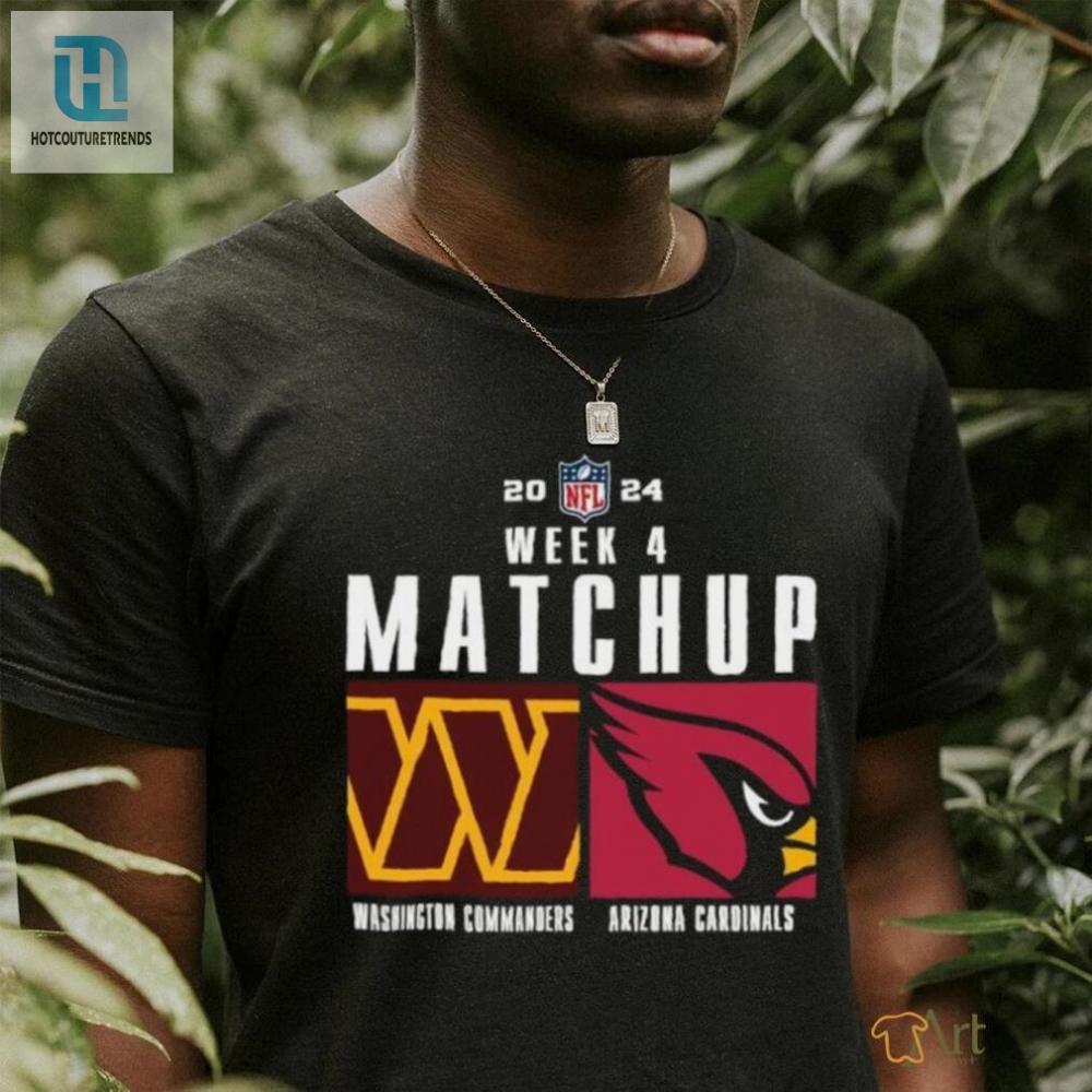 Official Washington Commanders Vs Arizona Cardinals 2024 Nfl Week 4 Matchup T Shirt 