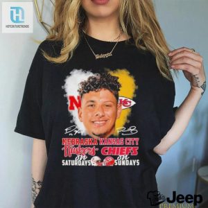 Raiola Mahomes Faces Huskers On Saturdays X Chiefs On Sundays Signatures Shirt hotcouturetrends 1 3