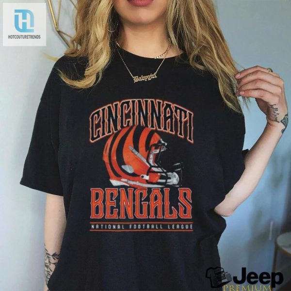 Cincinnati Bengals Helmet Garment Dyed Heavyweight T Shirt hotcouturetrends 1 3