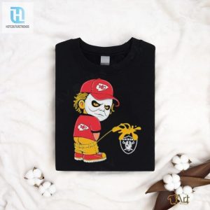 Michael Myers X Kansas City Chiefs Pee On Las Vegas Raiders Shirt hotcouturetrends 1 2