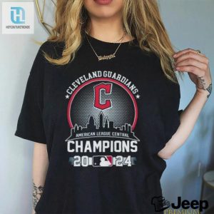 Cleveland Guardians Skyline American League Central Champs 2024 Shirt hotcouturetrends 1 3