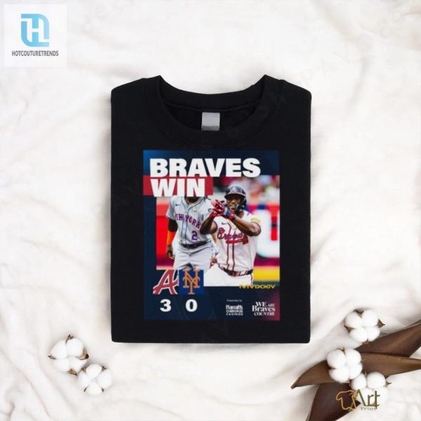 Atlanta Braves Win 3 0 New York Mets 2024 October Baseball Matchup Shirt hotcouturetrends 1 2