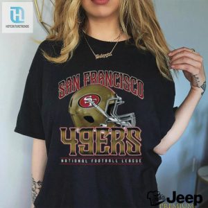 San Francisco 49Ers Helmet Garment Dyed Heavyweight T Shirt hotcouturetrends 1 3