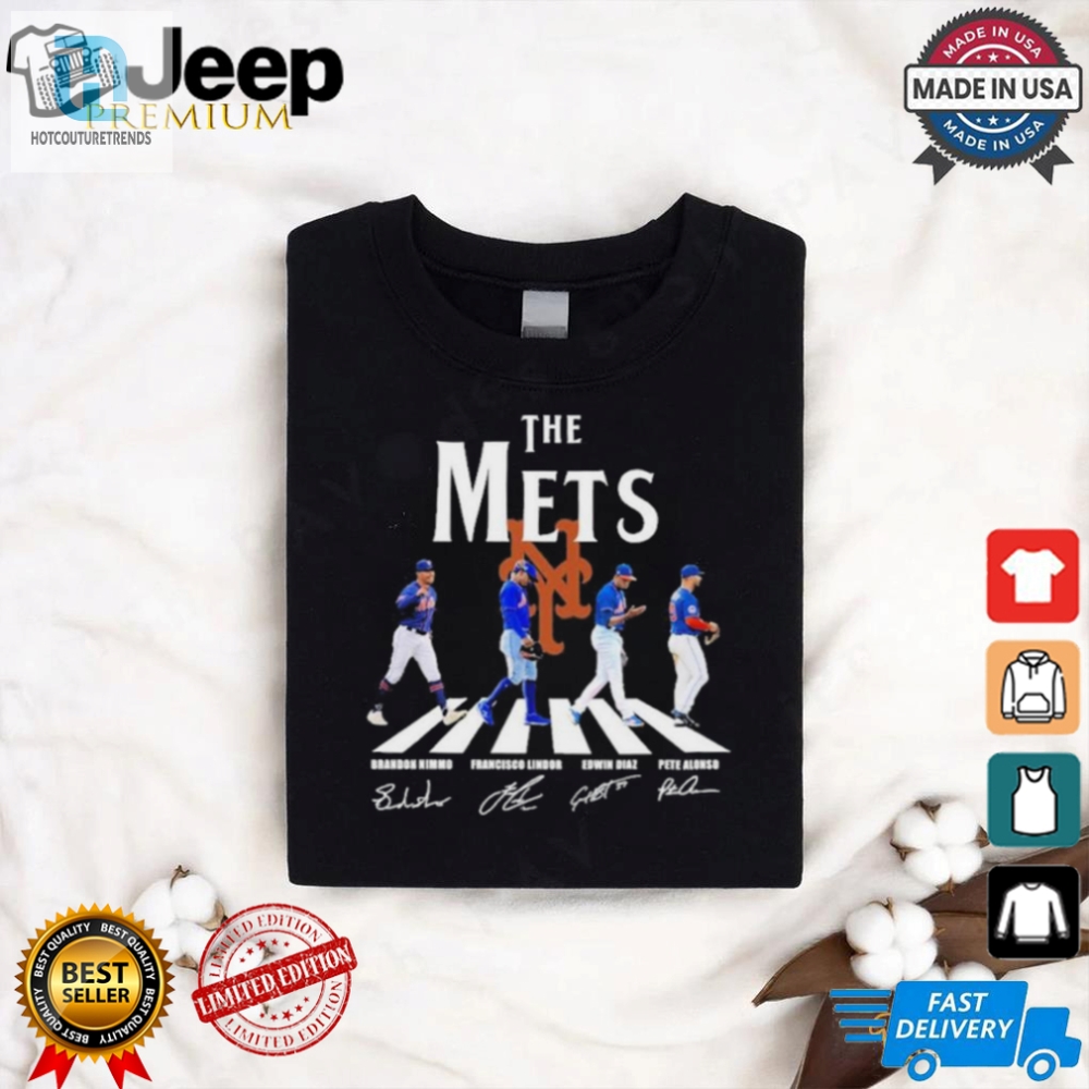 The New York Mets Abbey Road Nimmo Lindor Diaz And Alonso Shirt 