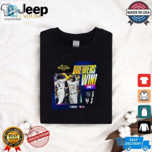 Milwaukee Brewers Win 5 3 New York Mets 2024 National League Wild Card Undaunted Shirt hotcouturetrends 1 1