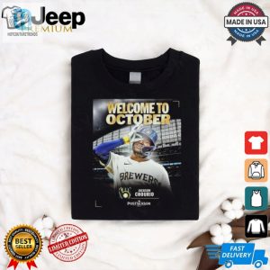 Jackson Chourio Welcome To October 2024 Shirt hotcouturetrends 1 1