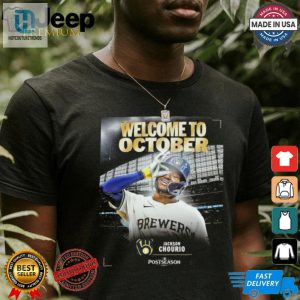 Jackson Chourio Welcome To October 2024 Shirt hotcouturetrends 1 3