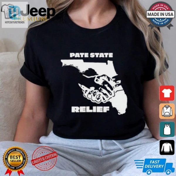 Pate State Material Florida Relief Painting T Shirt hotcouturetrends 1