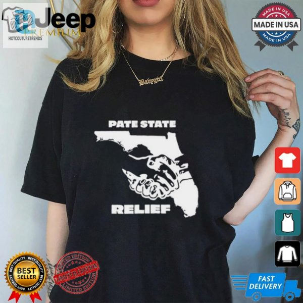 Pate State Material Florida Relief Painting T Shirt hotcouturetrends 1 2