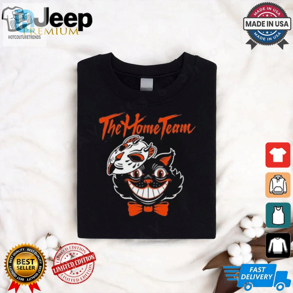 The Home Team Cat Mask Halloween 2024 Painting T Shirt 