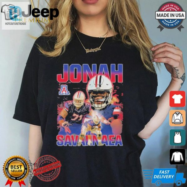 Jonah Savaiinaea Arizona Wildcats Football T Shirt hotcouturetrends 1 2