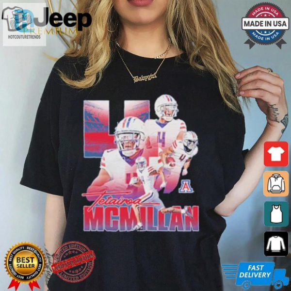 Tetairoa Mcmillan Ncaa Arizona Wildcats Football T Shirt hotcouturetrends 1 2