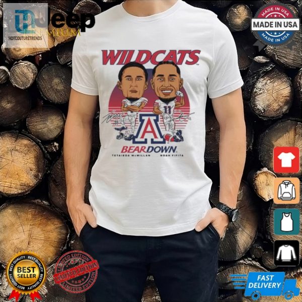 Noah Fifita And Tetairoa Mcmillan Arizona Wildcats Football T Shirt hotcouturetrends 1 3