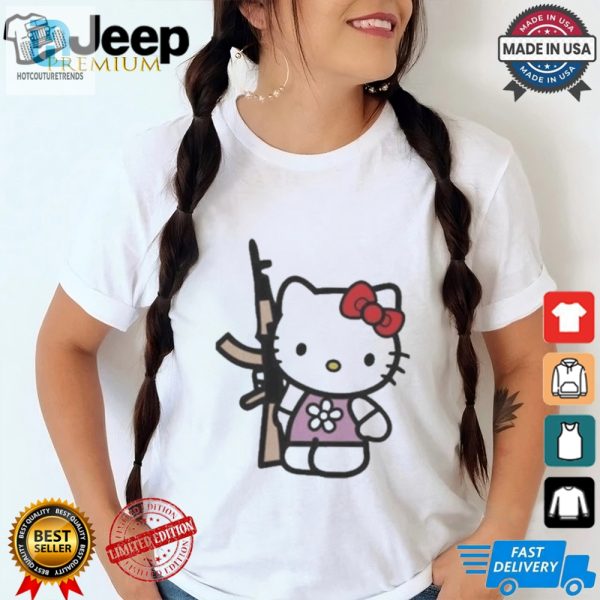 Official Hello Kitty With Gun Ak 47 T Shirt hotcouturetrends 1 2