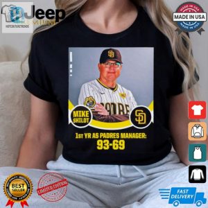 Mike Shildt 1St Yr As Padres Manager 93 69 Poster T Shirt hotcouturetrends 1 3