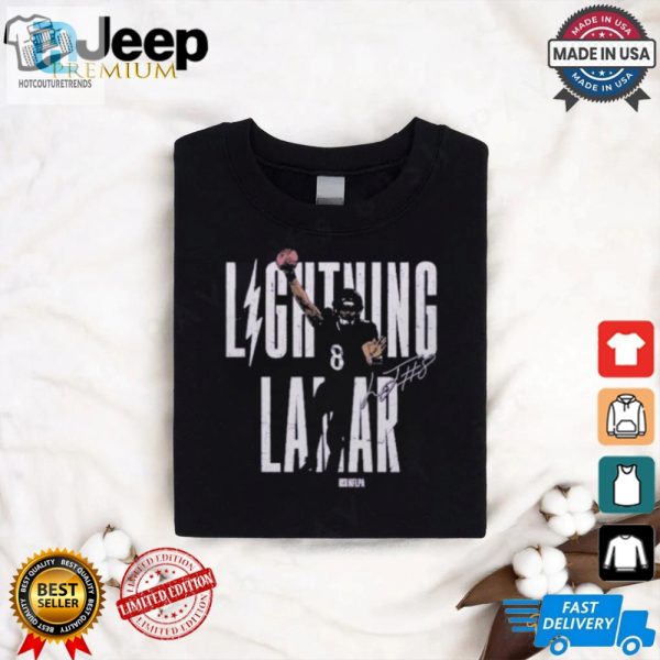 Lightning Lamar Jackson Baltimore Ravens Touchdown Leap Shirt hotcouturetrends 1