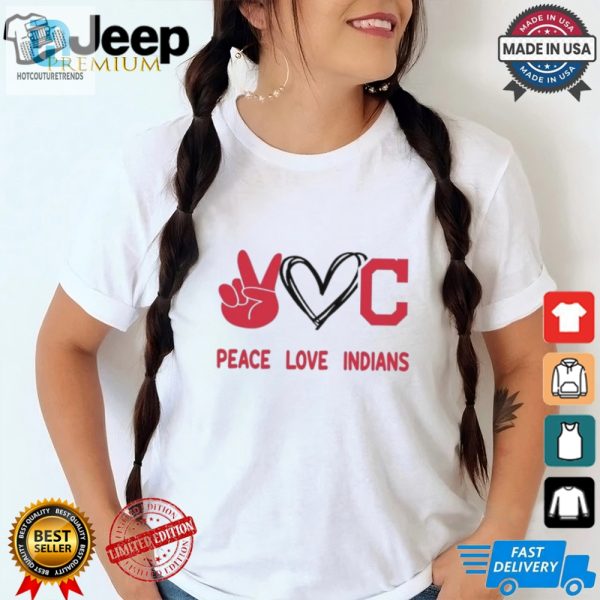 Official Peace Love Cleveland Indians Mlb 2024 Shirt hotcouturetrends 1 2