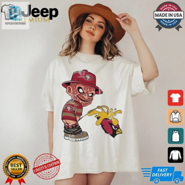 Official Freddy Krueger San Francisco 49Ers Piss On Arizona Cardinals Halloween 2024 Nfl Shirt hotcouturetrends 1 1