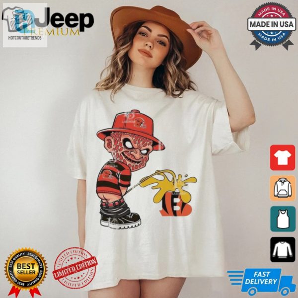 Freddy Krueger Cleveland Browns Piss On Cincinnati Bengals Halloween 2024 Nfl Shirt hotcouturetrends 1 1