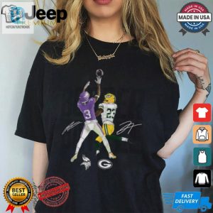 Jordan Addison Jaire Alexander Charcoal Minnesota Vikings Vs. Green Bay Packers Border Battle Player Shirt hotcouturetrends 1 6