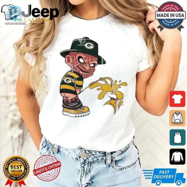 Official Freddy Krueger Green Bay Packers Piss On Minnesota Vikings Halloween 2024 Nfl Shirt hotcouturetrends 1