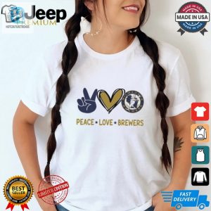 Official Peace Love Milwaukee Brewers Mlb 2024 Shirt hotcouturetrends 1 2