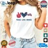 Official Peace Love Atlanta Braves Mlb 2024 Shirt hotcouturetrends 1