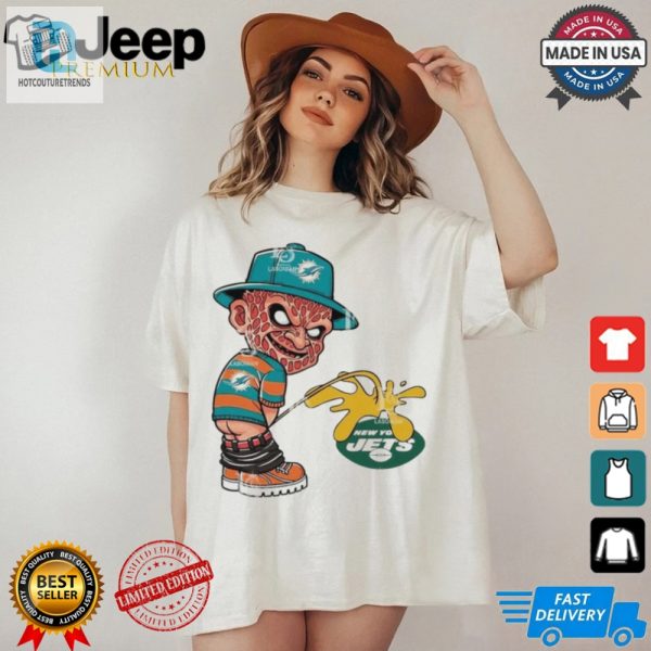 Freddy Krueger Miami Dolphins Piss On New York Jets Halloween 2024 Shirt hotcouturetrends 1 1