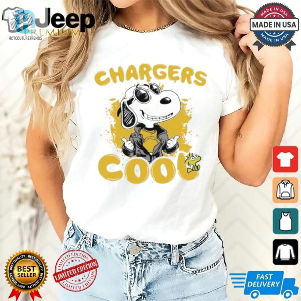 Official Los Angeles Chargers Nfl Team Snoopy Joe Cool T Shirt hotcouturetrends 1 4