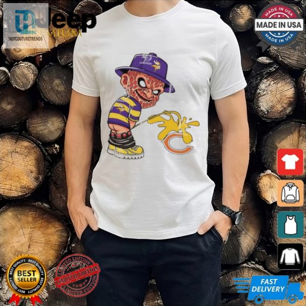 Freddy Krueger Minnesota Vikings Piss On Chicago Bears Halloween Shirt hotcouturetrends 1 1 5