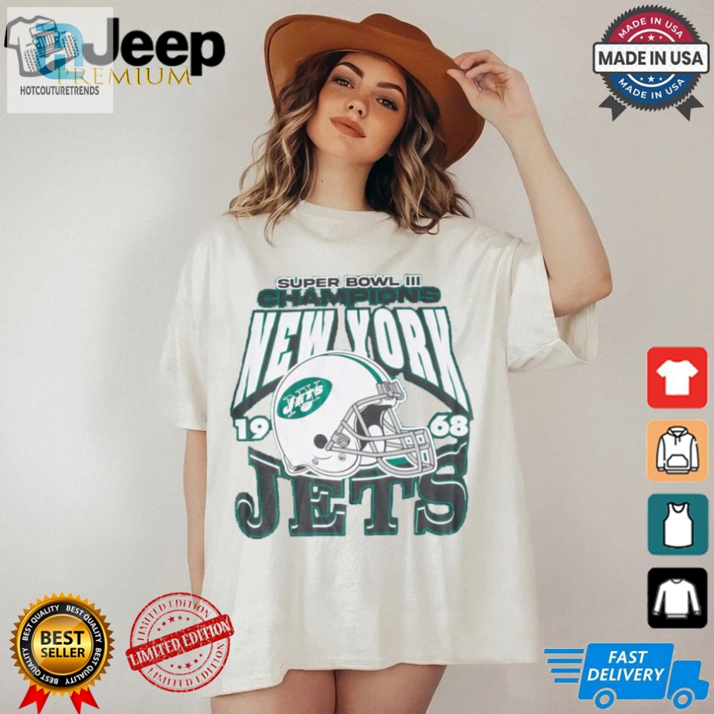 New York Jets Super Bowl Relaxed Graphic T Shirt 