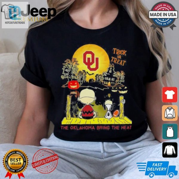 Official Ncaa Oklahoma Sooners Snoopy Bring The Heat 2024 T Shirt hotcouturetrends 1 3