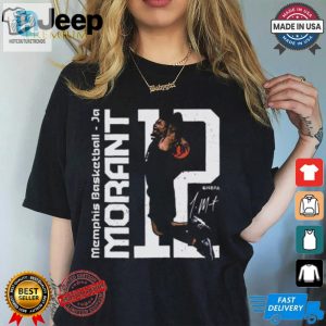 Ja Morant Memphis Grizzlies Basketball Stripes Signature T Shirt hotcouturetrends 1 1