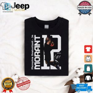 Ja Morant Memphis Grizzlies Basketball Stripes Signature T Shirt hotcouturetrends 1 2