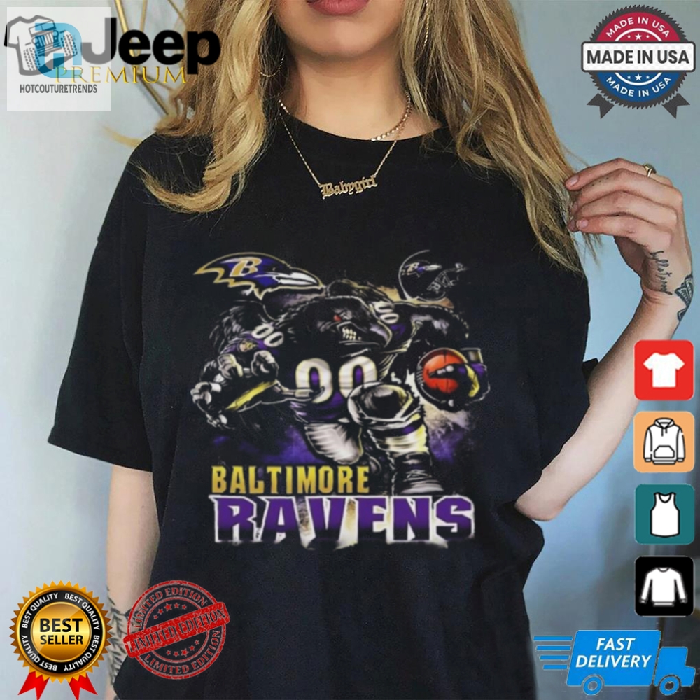 Mascot I Love Baltimore Ravens 2024 Shirt 