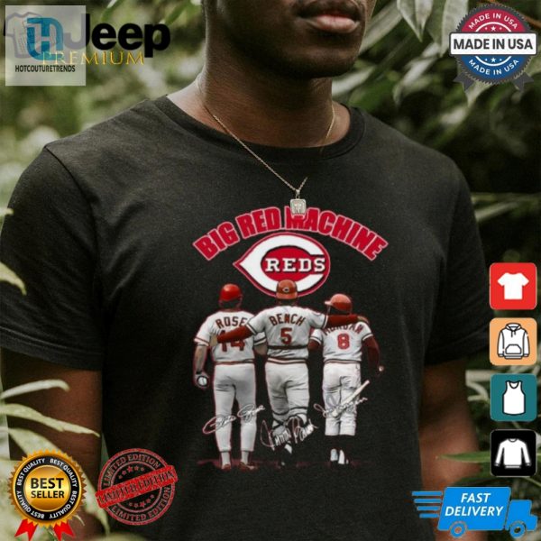 Cincinnati Reds Big Red Machine Peter Rose Johnny Bench Joe Morgan T Shirt hotcouturetrends 1