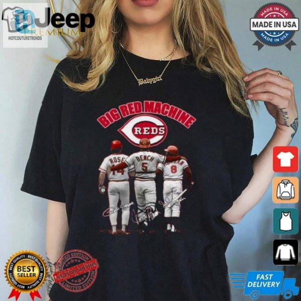 Cincinnati Reds Big Red Machine Peter Rose Johnny Bench Joe Morgan T Shirt hotcouturetrends 1 1