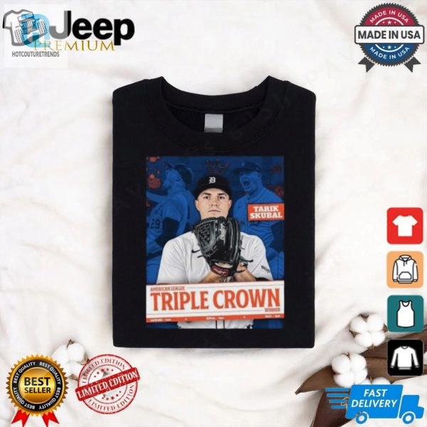 Tarik Skubal American League Triple Crown Winner Shirt hotcouturetrends 1 2