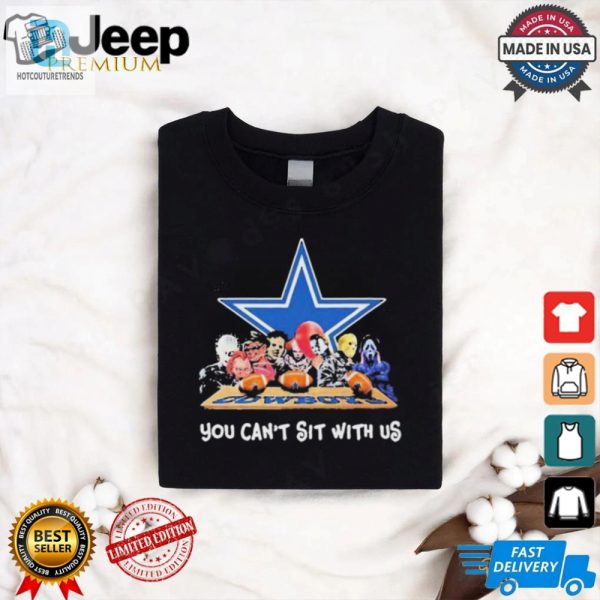 You Cant Sit With Us Halloween Horror Characters Dallas Cowboys Halloween Shirt hotcouturetrends 1 2