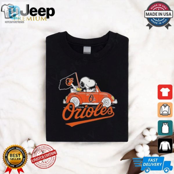 Peanuts Snoopy And Woodstock X Baltimore Orioles October Driving Car Shirt hotcouturetrends 1 2