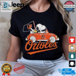 Peanuts Snoopy And Woodstock X Baltimore Orioles October Driving Car Shirt hotcouturetrends 1 3