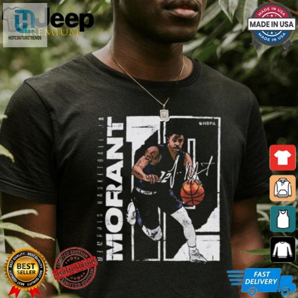 Ja Morant Memphis Grizzlies Basketball Stretch Signature T Shirt hotcouturetrends 1