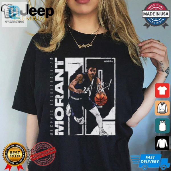 Ja Morant Memphis Grizzlies Basketball Stretch Signature T Shirt hotcouturetrends 1 1