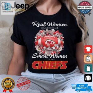 Real Women Love Football Smart Women Love The Kansas City Chiefs Flower Shirt hotcouturetrends 1 3