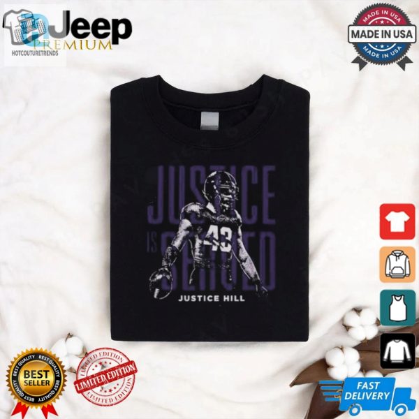 Justice Hill Baltimore Ravens Justice Is Served Shirt hotcouturetrends 1 2