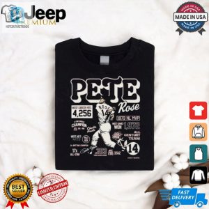 Official Pete Rose Career Stats Player Baseball Shirt hotcouturetrends 1 2