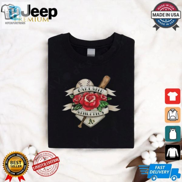 Official Oakland Athletics Tattoo Rose 2024 Shirt hotcouturetrends 1 2