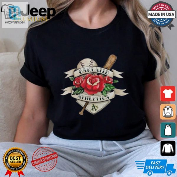 Official Oakland Athletics Tattoo Rose 2024 Shirt hotcouturetrends 1 3